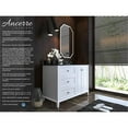 thumbnail image 2 of Ancerre Designs Hannah Right Basin Wood Bathroom Vanity Set in White, 2 of 12