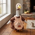 thumbnail image 6 of AZXY Thanksgiving Porch Goose Outfit, 23" Goose Clothes Dress, Rustic Goose Clothing & Goose Cloth for Cement Plastic Porch Goose Statue, Autumn Harvest Outdoor Fall Decor for Yard Lawn Garden, 6 of 7