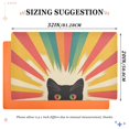 thumbnail image 6 of Yayeee Doormat for Indoor Entrance 32" x 20" Non Slippery Floor Rug, Colorful Black Cat, 6 of 8