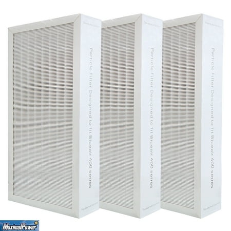 

MaximalPower Replacement HEPA Replacement Filter for Blueair 400 Series Air Purifiers (3 Pack)