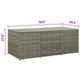 thumbnail image 5 of Outdoor Storage Box with Gas Lift, 71 Inch Rectangular, Gray Rattan, 5 of 6