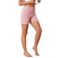 thumbnail image 4 of INSPIRE CHIC Women's Cotton Pajama Shorts Soft Stretch Comfy Boxer Lounge Shorts with Pockets M Pink, 4 of 6