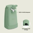 thumbnail image 2 of bella Electric Can Opener with Stainless Steel Cutting Blade and Cord Storage, Seaglass, 2 of 8