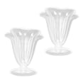 thumbnail image 1 of OULII 2pcs Mini Tea Cups Transparent Plastic Miniature Scene Decor for Playtime, 1 of 8