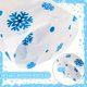 thumbnail image 4 of 100 bolsas de regalo navideñas de celofán resellables con diseño de copo de nieve y Papá Noel, ideales for galletas y dulces, 4 of 5