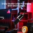 thumbnail image 5 of HyperX FlipCast - USB/XLR Dynamic Microphone (Black), 5 of 7