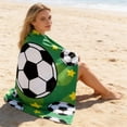 thumbnail image 2 of Partheme 55x28 in Beach Towel , Soccer Quick Dry Sand Beach Towel for Boys Personalized Beach Towel Pool Camping Travel Towel Soft Beach Blanket Bath Shower Towel , A, 2 of 6