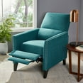 thumbnail image 2 of Noble House Pale Standard Contemporary Push Back Recliner, Blue, 2 of 7