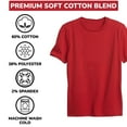 thumbnail image 3 of Boys Short Sleeve Crew Neck Premium Soft Cotton Blend T Shirt (XS-2XL), 3 of 4