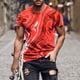 thumbnail image 2 of Camisas de Manga Larga para Hombres Blusa de Cuello Redondo de Impresión Cómoda, Camisa Casual de Poliéster para Uso Diario, de Fiesta Y de Primavera de Verano, 2 of 5