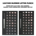 thumbnail image 6 of Apmemiss Clearance Leather Stamping Tools Set, 36Pcs Alphabet and Number Stamp Kit, Alloy Steel Leathercraft Alphabet Punching Tools with Anti Slip Handle Leather Art Craft Tools for Leathercraft DIY, 6 of 9