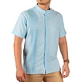 thumbnail image 2 of Camisa Guayabera Yucateca Lino Bordado Cuello Mao M Cuzama, 2 of 4