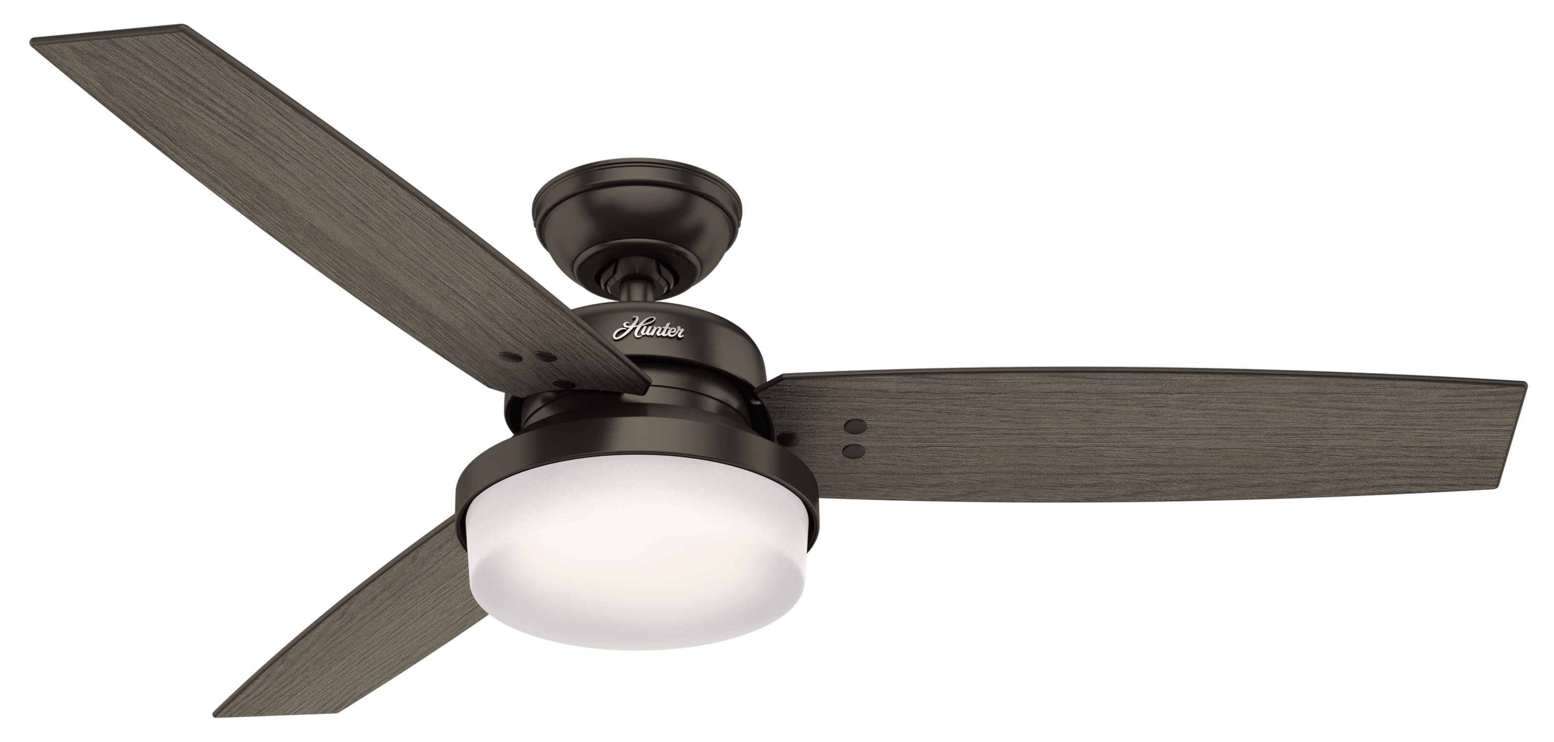 Hunter 52 Inch Sentinel Ceiling Fan with Remote Control and LED Light