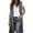 Grey, variant on PMVFHDE Women's Solid Color Casual Versatile Long Length Sleeveless Open Front Vest Long Cardigan Black,S