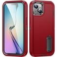 thumbnail image 1 of for iPhone 14 Plus Case, iPhone 14 Plus Phone Case with Built in Kickstand, Shockproof/Dustproof/Drop Proof Heavy Duty Military-Grade Rugged Protective Cover for iPhone 14 Plus,Red, 1 of 9