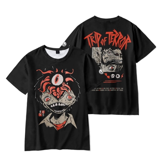The Boys Merch Trip of Terror Eye T-Shirt Short Sleeve Unisex Fashion Graphic Clothing For Summer