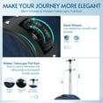 thumbnail image 6 of 20 inch Rolling Backpack, Adult Business Laptop Backpack with Wheels, Invisible Shoulder Strap Waterproof Backpack with Roller-Suitcase Travel Bag (Blue), 6 of 7