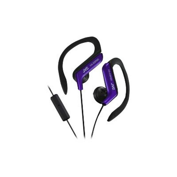 JVC HA-EBR80 Écouteurs Sport à clip d'Oreille avec Télécommande et Micro (Bleu)