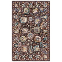 SAFAVIEH Blossom Atanas Floral Area Rug, Charcoal/Lavender, 4' x 6'
