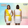 thumbnail image 3 of Greek Goddess Pajama Dress - One Piece Novelty Toga Tunic Costume Romper By FUNZIEZ! (White, X-Large), 3 of 7