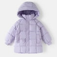 thumbnail image 2 of Daznico Kids Long Winter Coat Warm Hooded Outerwear for Boys and Girls Insulated Quilted Jacket for Cold Weather ,Kids Winter Coat,7-8 Years, 2 of 4