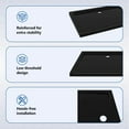 thumbnail image 4 of vidaXL Shower Base Pan with Center Drain Shower Tray Bath Pan ABS Rectangular, 4 of 7