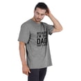 thumbnail image 2 of Inkmeso Men's Graphic Printed Because I'm The Dad That's Why Novelty Sarcastic Tshirt Crew Neck Tee For Daddy, 2 of 7