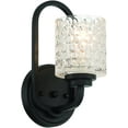 thumbnail image 4 of Vanity Art 1 Light Dimmable Armed Sconce Lighting | Modern Fixtures Accent Wall Lights for Entrance Doorway Dining Room Living Room Hallway Bathroom Scones S5001BK-C01, 4 of 5