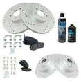 thumbnail image 2 of TRQ Front Rear Metallic Brake Pad Performance Rotor Kit w/Chemicals BKA17134, 2 of 6