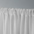 thumbnail image 5 of Exclusive Home Tassels Embellished Sheer Rod Pocket Curtain Panel Pair, 54"x63", Winter White, 5 of 6