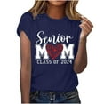 thumbnail image 2 of Summer Savings!YANHAIGONG Senior Mom Class Of 2024 Shirts,Womens Shirts Tops Teacher T-Shirt, Funny Graphic Positive Tees Summer Casual Short Sleeve Mom Shirt Tops, 2 of 5