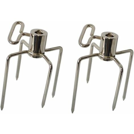 Grillspett Gafflar för Rotisserie med skruvar, för: ca 1 Rotisserie med diameter 10 mm, 2-pack/NC/