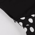 thumbnail image 6 of XIAOCHA Women's Polka Dot Dress Fitted Flared off Shoulder Short Sleeves Retro Swing Dress Stretchy Vintage Party Dresses, 6 of 8