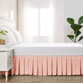 thumbnail image 3 of Home Soft Things Classic Dust Ruffle Bed Skirt, Light Pink, King (78" x 80" + 14"), 3 of 6