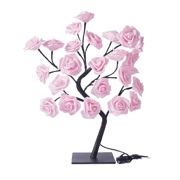 Lámpara de árbol de Rosas Centros de Mesa para Decoración de Boda Dormitorio de Niñas Regalos de Lámpara de árbol de Rosas para mamá y Mujer ANGGREK Otros