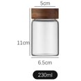 thumbnail image 1 of Frasco de vidrio de borosilicato de alta calidad para cocina, tapa de madera de acacia, frasco transparente para almacenar granos, frasco para almacenar alimentos, 1 of 2