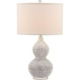 thumbnail image 2 of Safavieh Lighting Collection Nicole Silver Bead Base 25-inch Bedroom Living Room Home Office Desk Nightstand Table Lamp (Set of 2) - LED Bulbs Included, 2 of 2