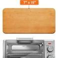 thumbnail image 2 of baomifa-Cutting Board Compatible with BLACK+DECKER 8-Slice Extra Wide Convection Toaster Oven, Heat Resistant Large Bamboo Cutting Board Accessories for BLACK+DECKER Toaster Ovens Countertop, 2 of 4