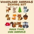 thumbnail image 4 of Dezzy's Workshop Sewing Kit for Kids - Woodland Animals Kids Sewing Kit - Make Your Own Stuffed Animal Kit - Felt Stitch Art and Craft Toys for Boys and Girls - Childrens DIY Crafting and Sewing, 4 of 8