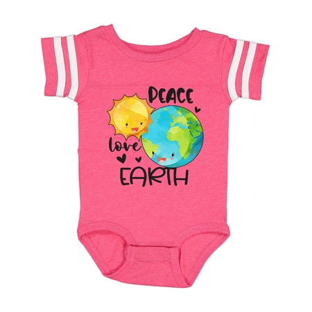 

Inktastic Earth Day Peace Love Earth Gift Baby Boy or Baby Girl Bodysuit