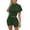 Green, variant on Sets for Women Short Sleeve Crop Top and Pants Sweatsuit Going Out Outfits,Yellow,S