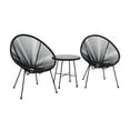 thumbnail image 3 of DUKAP Sassio 3 Piece Conversation Patio Set in Black, 3 of 6