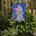 thumbnail image 2 of Toy Silver Poodle USA American Flag Garden Size, 2 of 5