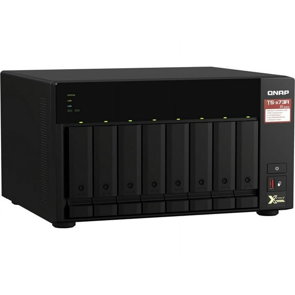 QNAP TS-873A-8G NAS Storage System - AMD Ryzen V1500B Quad-core (4 Core) 2.20 GHz -