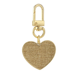 thumbnail image 1 of Llavero de metal en forma de corazón dorado Unbranded Arpillera Tejer Patrón de ropa fresca, 1 of 3