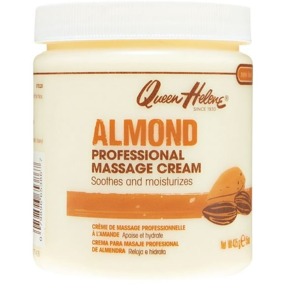 QUEEN HELENE Almond Scented Massage Cream 15 oz (Pack of 4)