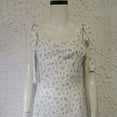 thumbnail image 4 of Dinheiro Vestido de mujer con tirantes finos, espalda descubierta, estampado floral asimétrico, vestidos de playa con cordón, S,, 4 of 8