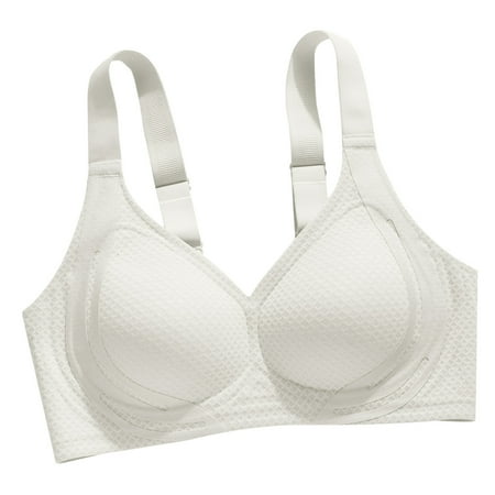 Gnurob Women s Wireless Bras with Support Push Up Bralette No Underwire Bralettes Full Coverage lingerie Beauty Back Smoothing Bra Sport Everyday Underwear Clearance Saving Beige 3X-Large