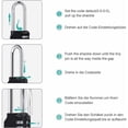 thumbnail image 5 of Hongchun6.7cm Long Combination Padlock, [2 Pieces] Waterproof 4-Digit Combination Lock, Weatherproof Metal & Galvanized Steel, for Schools, Gyms and Lockers Black,, 5 of 5