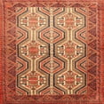 thumbnail image 1 of Ahgly Company Indoor Square Traditional Mango Orange Persian Area Rugs, 8' Square, 1 of 6